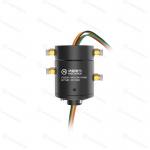 Compact 2 Passage Rotary Union Joint 6 Circuits 2A Reliable Sealing