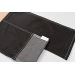 6.8oz Coating Spandex Denim Fabric For Women Black Coating Jeans Fabric for sale