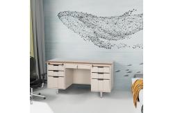China 0.5-1.5mm Thickness Study Latest Steel Executive Desk Modern Office Table supplier