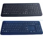IP65 106 keys black USB customized ruggedized silicone rubber medical keyboard for sale