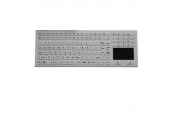 China Medical Washable Rubber Silicone Industrial Keyboard With Touchpad supplier