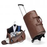 Retro Wheeled Garment Trolley Duffle Bag Large Rolling Duffle Bag 30cm High for sale