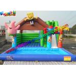0.55mm PVC Spongebob Inflatable Bouncer Slide Pool Durable Outdoor for sale