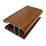 Sliding Windows Building Materials 6063 T5 Wood Finish Aluminium Profiles for sale