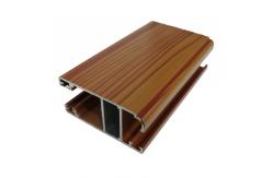 China Sliding Windows Building Materials 6063 T5 Wood Finish Aluminium Profiles supplier