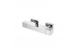 China Rust Proof Hotel Square Thermostatic Faucet Shower Thermostatic Taps 2 Handle supplier