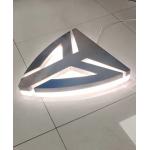 Stainless Steel Pvd Coating Box Up LED Backlit Indoor Signage , Metal Lighting for sale