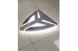 China Stainless Steel Pvd Coating Box Up LED Backlit Indoor Signage , Metal Lighting supplier