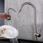 Two Mode Sprayer Kitchen Bar Faucets SUS304 Stainless Steel Touch Control Taps for sale
