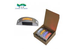 China Crescent Shaped Solar Road Stud Waterproof Street Flashing Solar LED Light supplier