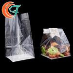 Heat Seal Food Storage Flat Bottom OPP Packaging Bag Square Bottom OPP Plastic Bag for sale