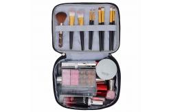 China Hot sell cosmetic bag with 2 layer for double zippers supplier
