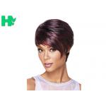 2017 New Stylish Mixed Color Heat Resistant Synthetic Hair Wig 8 inch for sale