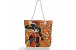 China Polyester Canvas Grocery Shopping Bags For Work Travel Beach supplier