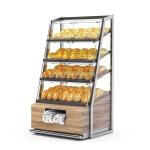 Wood Bakery Bread Display Racks Stand Commercial Candy Store Display Cases for sale
