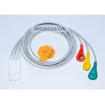 3 / 5 / 7 Leads Snap Ender ECG Cables And Leadwires For Patient Monitoring System for sale