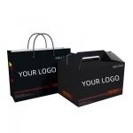 Industrial Food Packaging Custom Logo-Printed Fried Chicken Boxes French Fries Lunch Boxes for Fast Food Delivery for sale