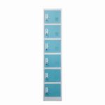 KD Structure Six Doors Gym Locker Storage Staff Metal Locker for sale