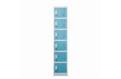 China KD Structure Six Doors Gym Locker Storage Staff Metal Locker supplier