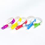 Custom Logo Disposable Id PVC/Vinyl Wristband With Tabs For Events