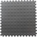 Multi Colour Interlocking Vinyl Floor Tile 500*500mm Coin Surface For Use In Garages Workshop And Factories for sale