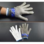 SS316 Wire  Class 5 Cut Resistant Protective Work Gloves Polyethylene Fibers for sale