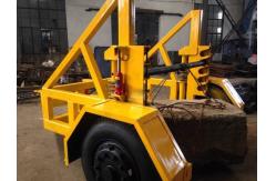 China 3 Ton Underground Cable Tools Wire Spool Trailer With Over Run Brake System supplier