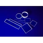 Commercial Quartz Glass Sheet , Fused Glass Plates Ground Polished Heat Resistant for sale