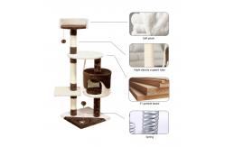 China 112cm Sisal Short Plush Climbing Cat Tree Tower supplier