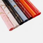wholesale gold marbling flower wrapping paper waterproof Floral materials gift wrapping for sale