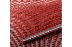 China Tensioned Hook Polyurethane Screen red wire screen mesh with hooks no blind supplier