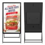 Battery Powerd Foldable Information Kiosk Touch Lcd Screen Usb Digital Display Signage for sale