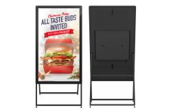 China Battery Powerd Foldable Information Kiosk Touch Lcd Screen Usb Digital Display Signage supplier