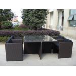 5pcs rattan cube sets outdoor wicker sofa set with square table for sale