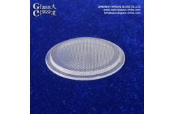 China Custom Clear Textured Pyrex Led Cover Lens For Led Lighting Output supplier