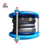 PN6 Flanged Rubber Flex Connectors Flexible Joint Pressure Double Sphere With Bolts And Nuts for sale