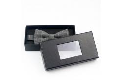 China Gift Storage Bow Tie Packaging Box with Clear Window Luxury Custom Printing supplier