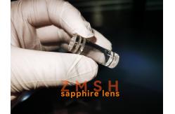 China Monocrystalline Al2O3 Sapphire Crylinder Rod Lens With Groove supplier