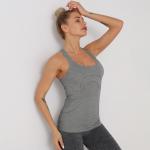 Professional Seamless yoga lady back movement breathable tank top fast-drying fitness clothes jacket woman for sale