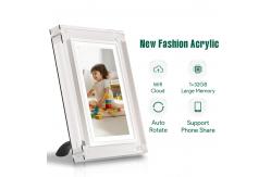China 10 inch Acrylic Digital Photo Frame LCD IPS Screen desktop Video Display supplier
