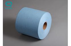 China OEM Industrial Blue Paper Rolls , Cleaning Tissue Rolls For SMT Machine supplier