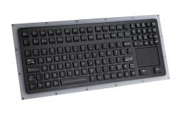 China IP67 Balck Dynamic Waterproof Ruggedized Keyboard with Touchpad for Industrial Military Application supplier