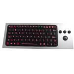 86 Keys IP68 Waterproof Silicone Industrial Keyboard With Trackball Sealed Keyboard for sale