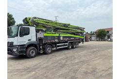China Used Concrete Pump Trucks 59m with Remote Controller HBC and Stable Condition supplier
