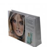 Custom Printed Sliver Fancy Paper Bags Cosmetic Packaging Bulk For Sale