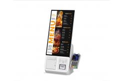 China Self Service Pos Kiosk Built In PC With Printer QR Code Scanner supplier