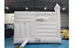 China ODM/OEM Inflatable White Wedding Bouncy Castle With Slide For Wedding Party supplier