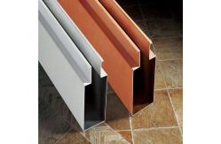China Powder Coating Suspended Aluminum Metal Ceiling Baffle U Shaped supplier