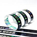 Factory Wholesale Paper Wrist Bands Event Custom Concert Neon Rainbow Shiny Laser Promotional Gift Paper Wristband for sale