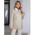 Spring/Autumn Padded Coat For Mid-Aged Women Short Length Double Pockets Imitation Fur European Winter for sale